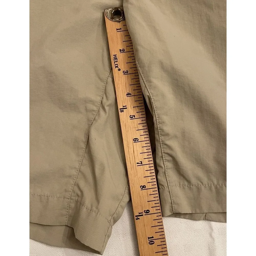The North‎ Face Cargo Shorts Mens 40 Khaki Ripstop Lightweight Hiking 100% Nylon